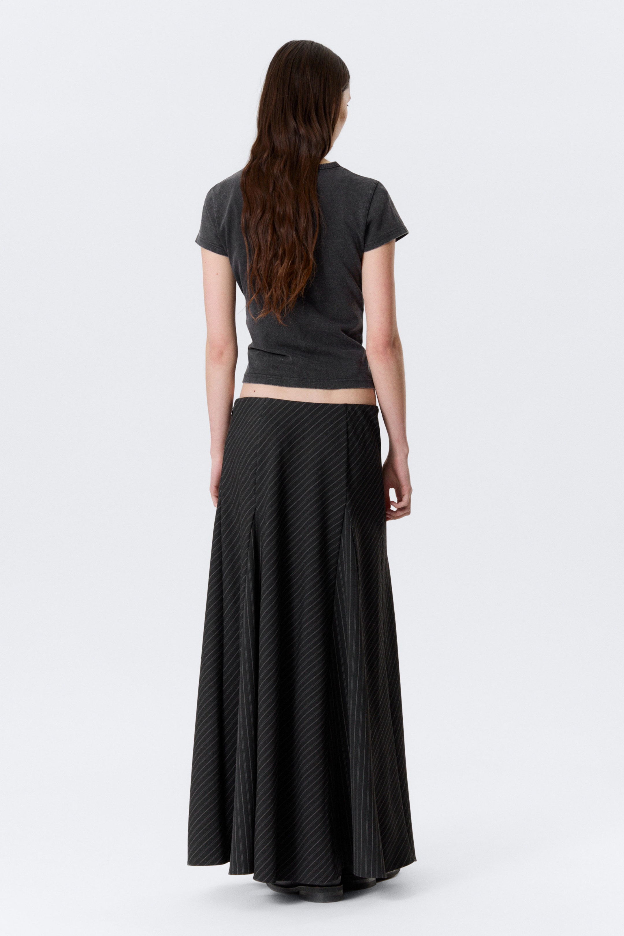 Noir - Jupe longue taille mi-haute à panneaux - 3