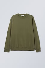 Olive - Oversized-Sweatshirt - 0