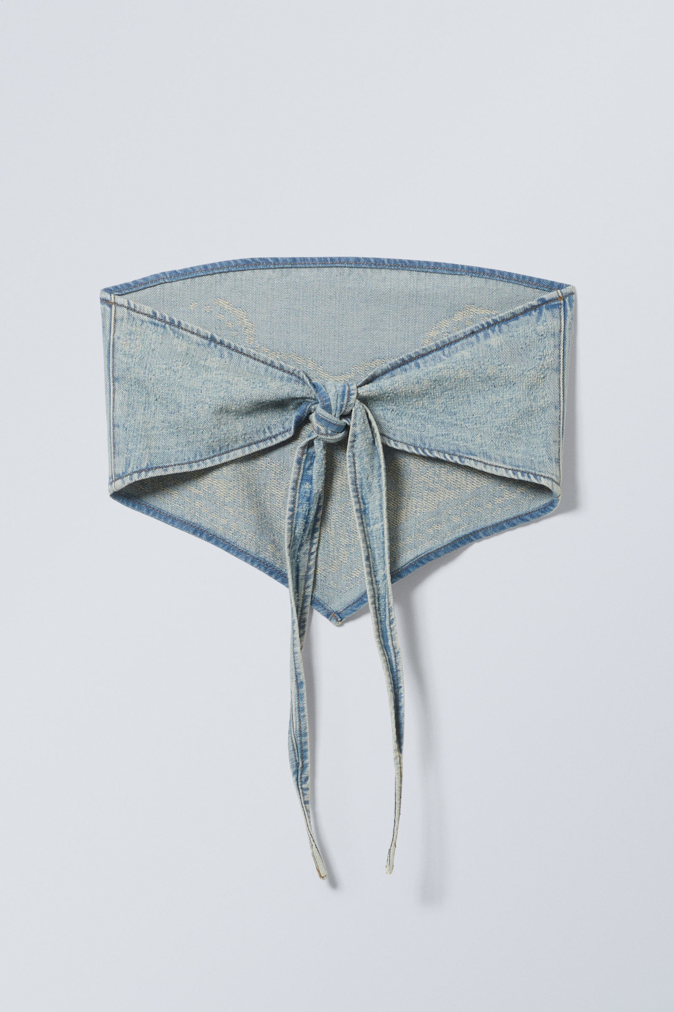 Aeon Blue - Tie Denim Top - 2