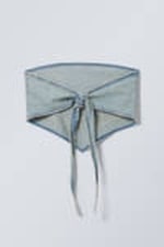 Aeon Blue - Tie Denim Top - 1