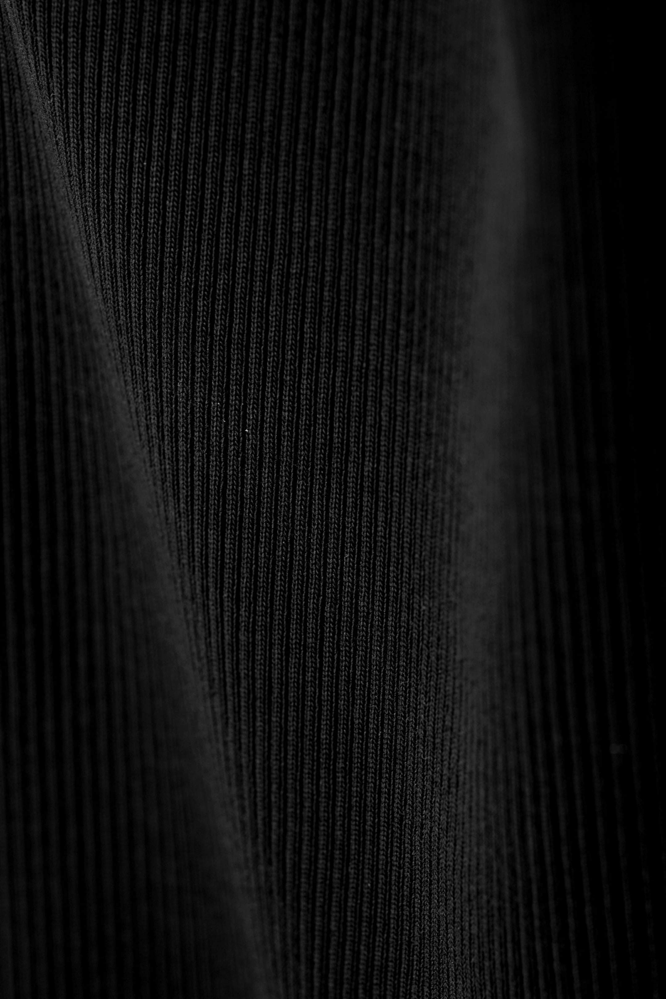Schwarz - Geripptes Kleid Tania - 1