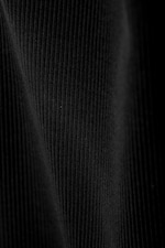 Schwarz - Geripptes Kleid Tania - 1