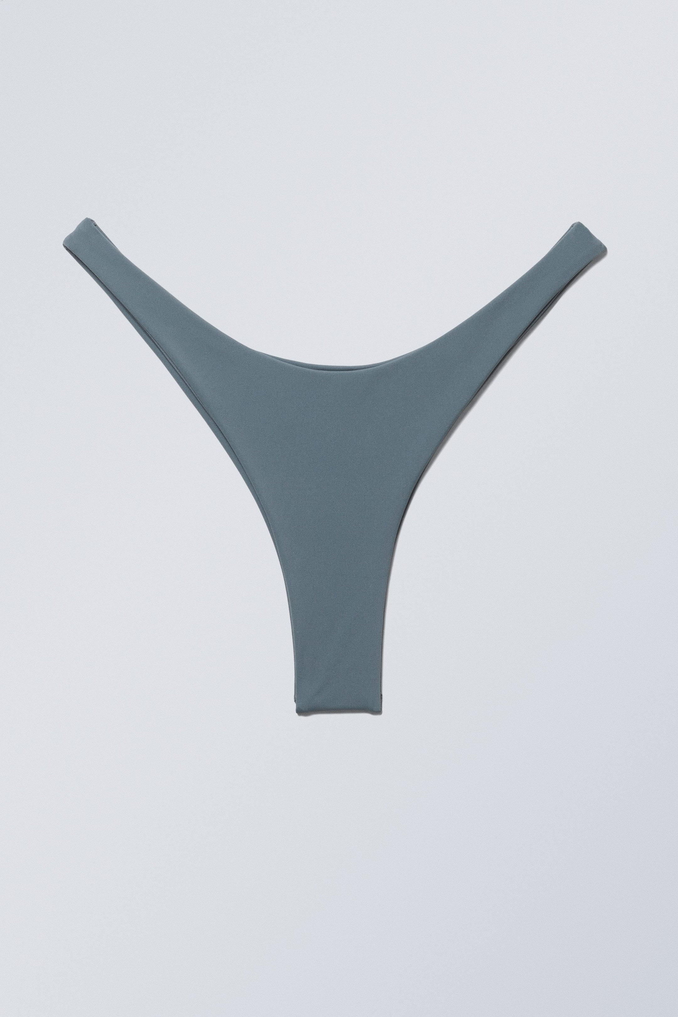 Stahlblau - Mini-Bikinihöschen im Brazilian Cut - 0