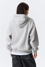 Light Grey Melange - Oversized Heavyweight Hoodie - 2