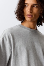 Gris clair - T-shirt ample et carré - 1