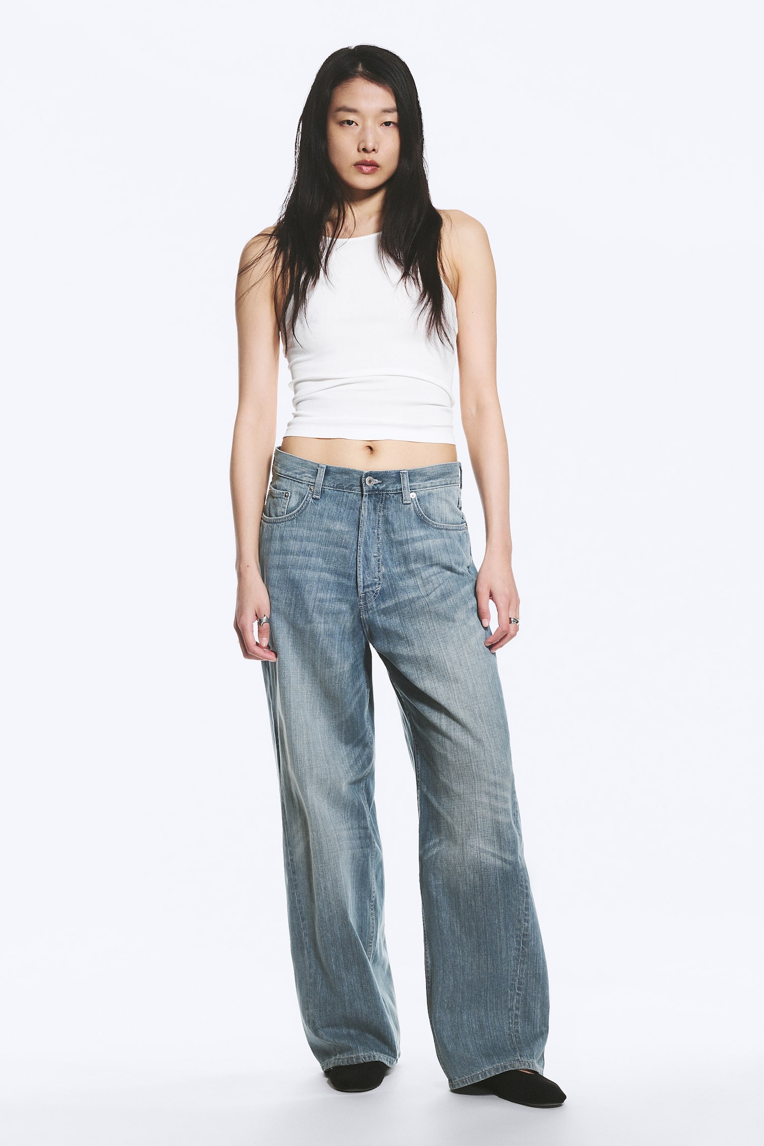 JEANS ASTRO LOOSE BAGGY TWIST A VITA MEDIA - Gloria Blue - Blu medio - 4