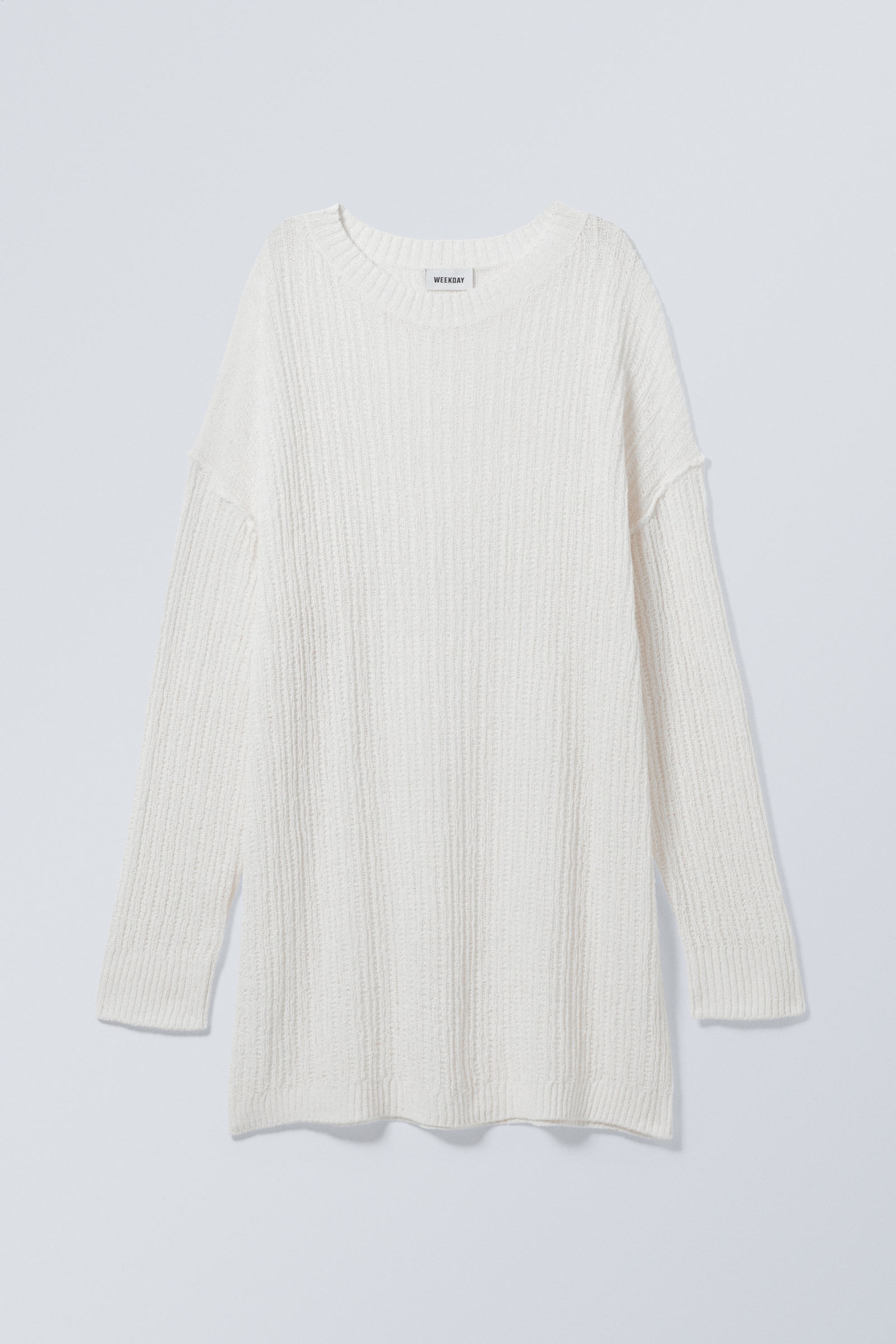 White - Dilaria Oversized Sweater - 1