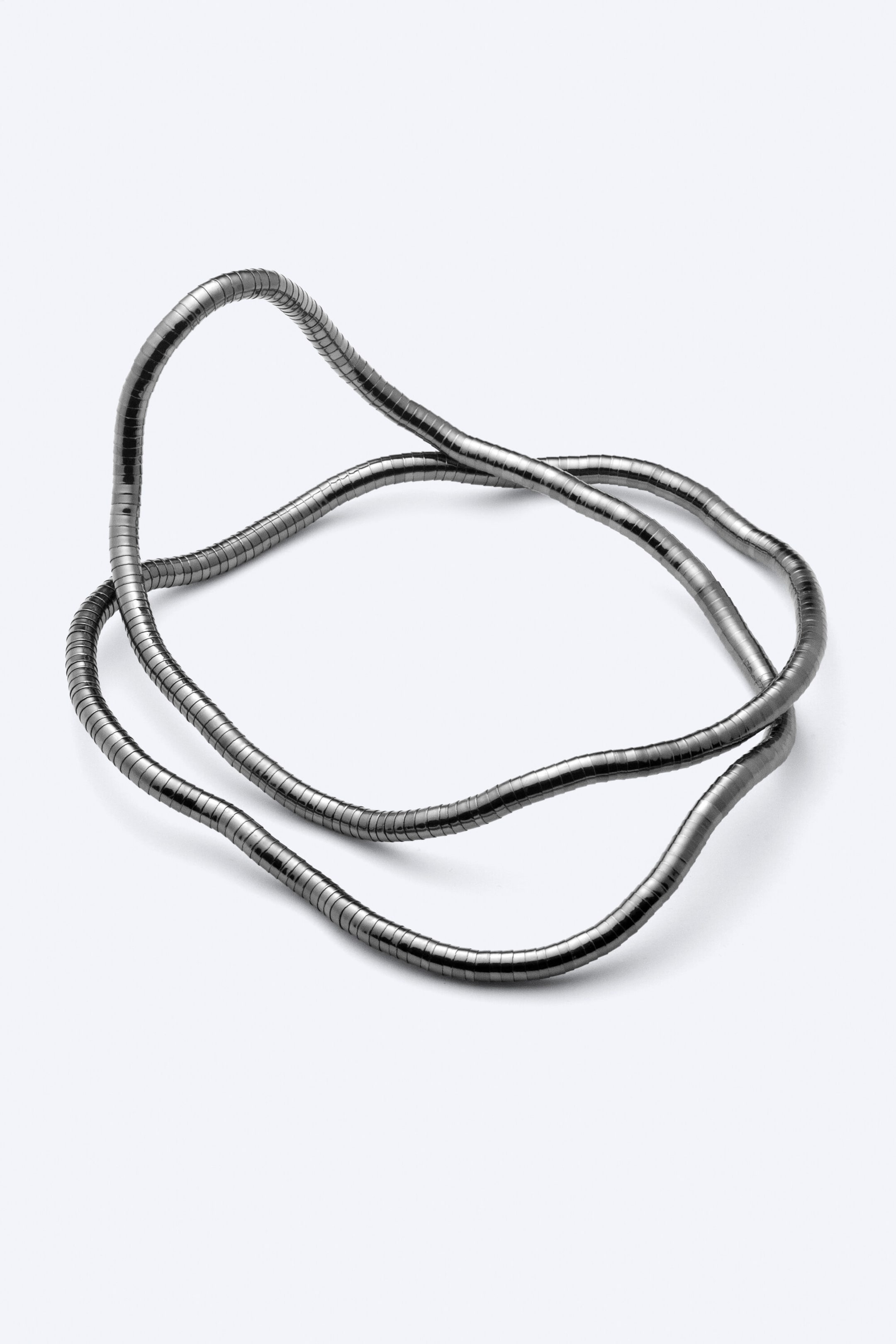 Donkergrijs - Slangenketting - 2