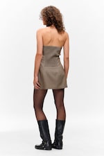 Mole Melange - Mini Tube Suiting Dress - 2