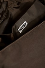Dark Brown - Unisex-Schultertasche aus Canvas - 3