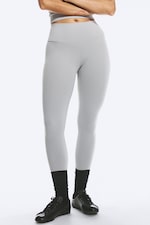 Ljus dimgrå - Högmidjade sporttights - 1