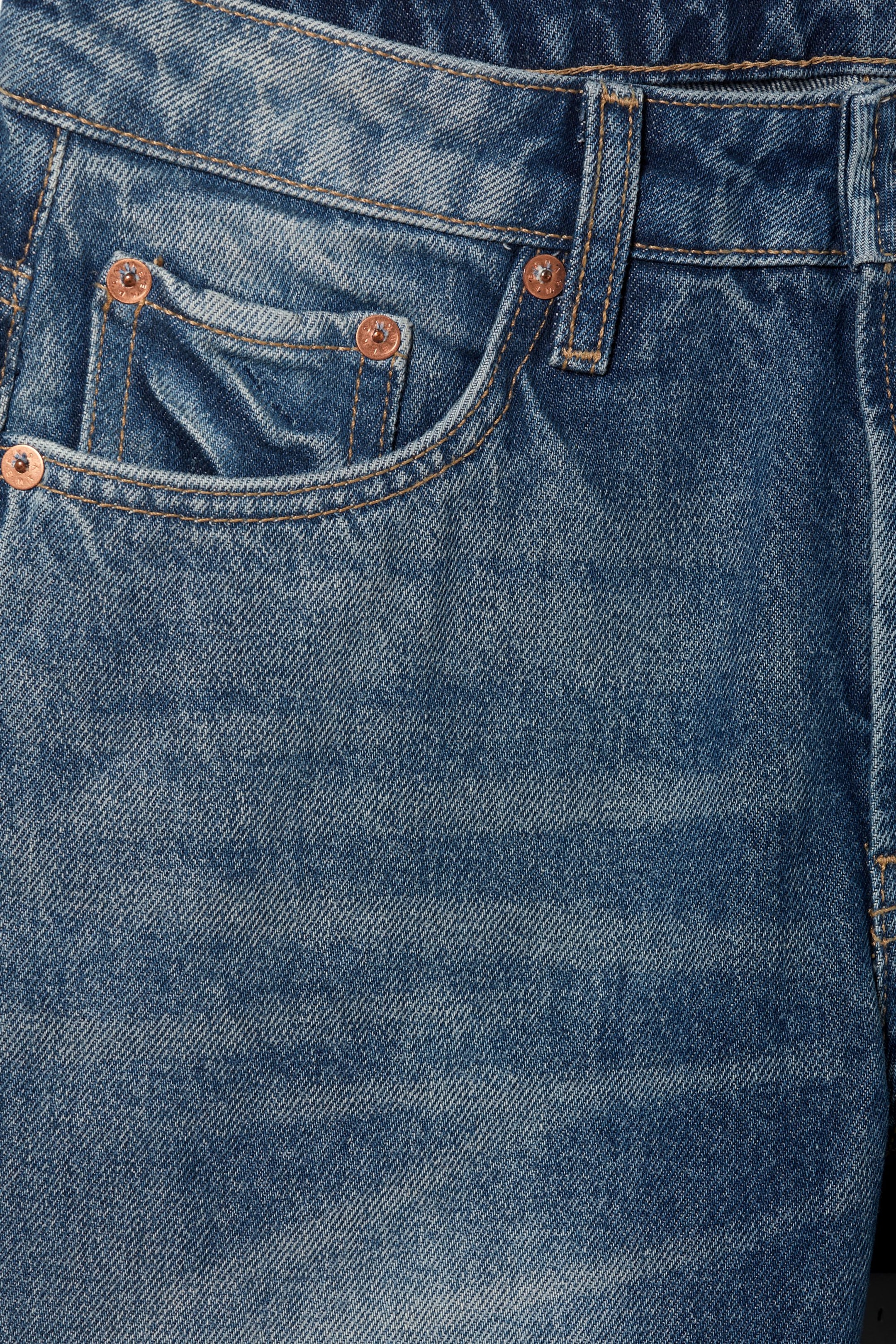 Vintage-Blau - Pin Mid Waist Regular Straight Jeans - 2
