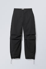 Black - Nilo Parachute Trousers - 0