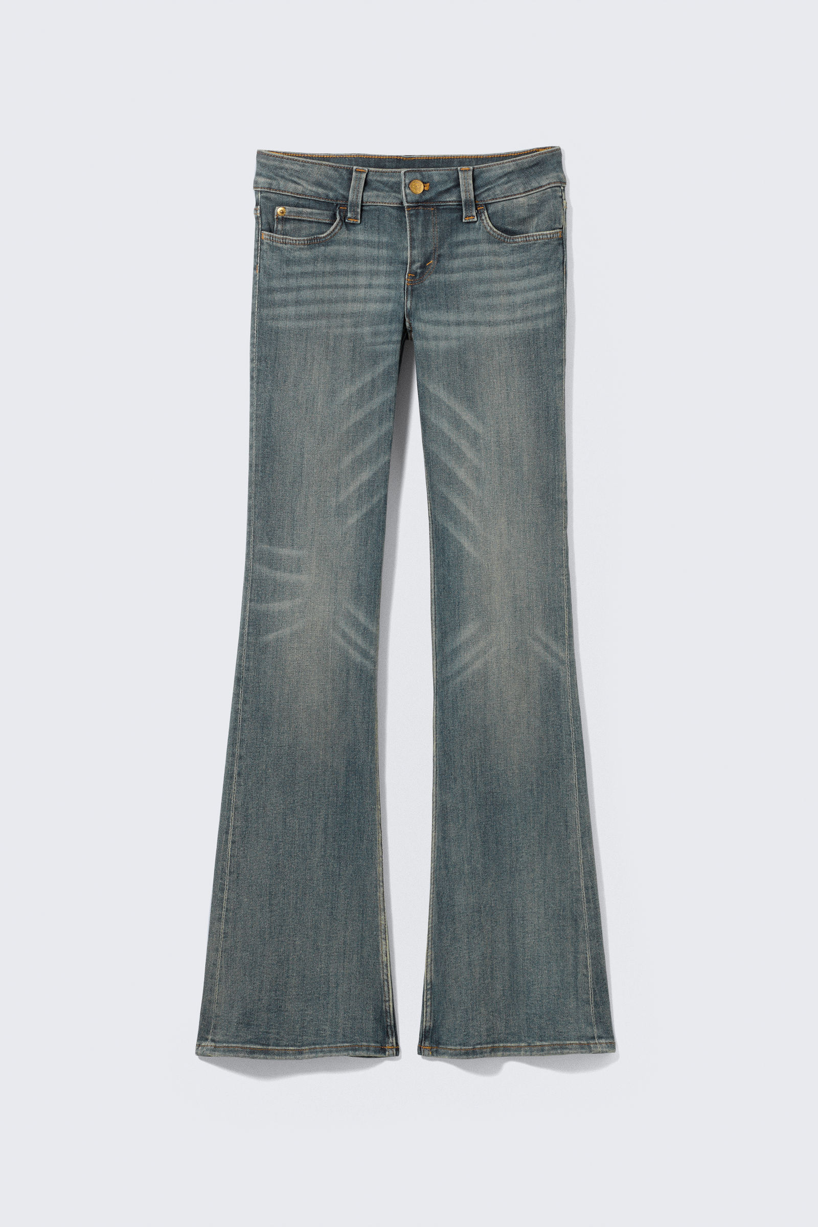 【WONDER WONDER】Kendall Low-Waist Bootcut Training Pants LLD Marled Waistband Bootcut Yoga Pants