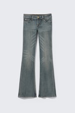 Puddly – Blau - Booty Bei Low Rise Skinny Bootcut Jeans - 0