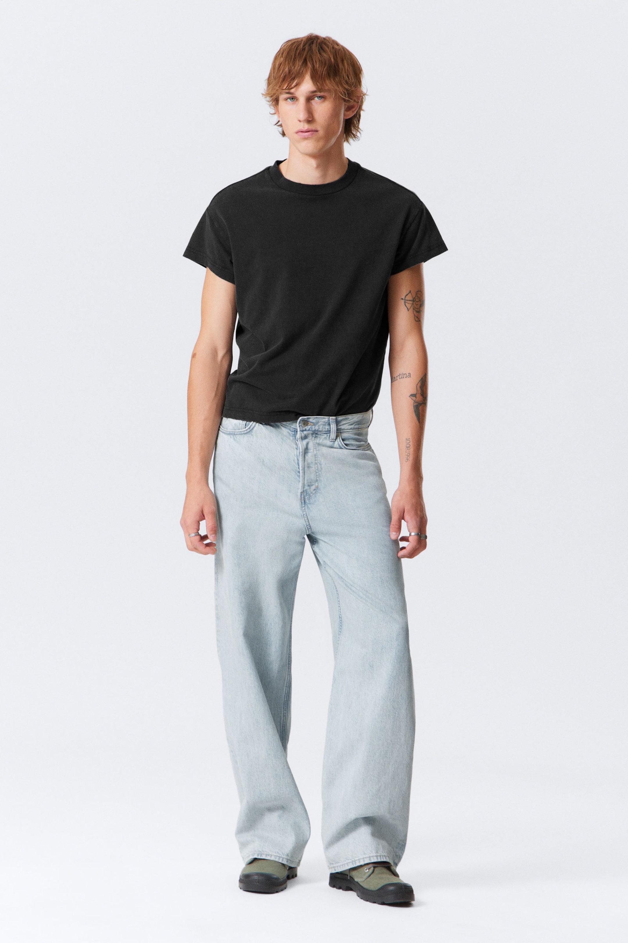 Snow Blue - Hellblau - Astro Loose Baggy Leg Jeans - 2