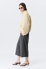 Light Dusty Beige - HANNE H OVERSIZED TRACK JACKET - 1