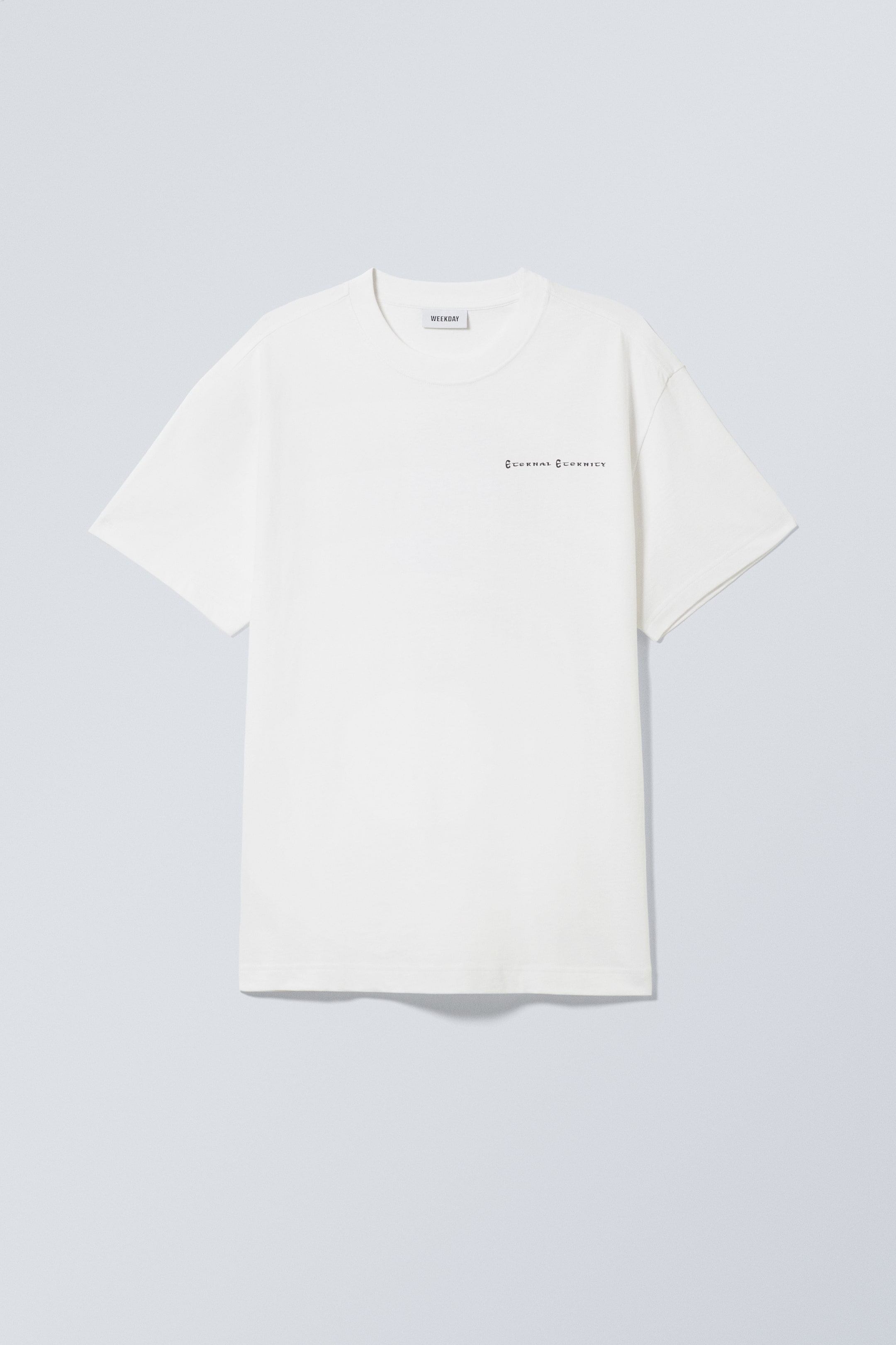 Se større billede: Oversized T-shirt med Grafisk Print - Hvid – Shiny Guy - HERRE | H&M DK 1