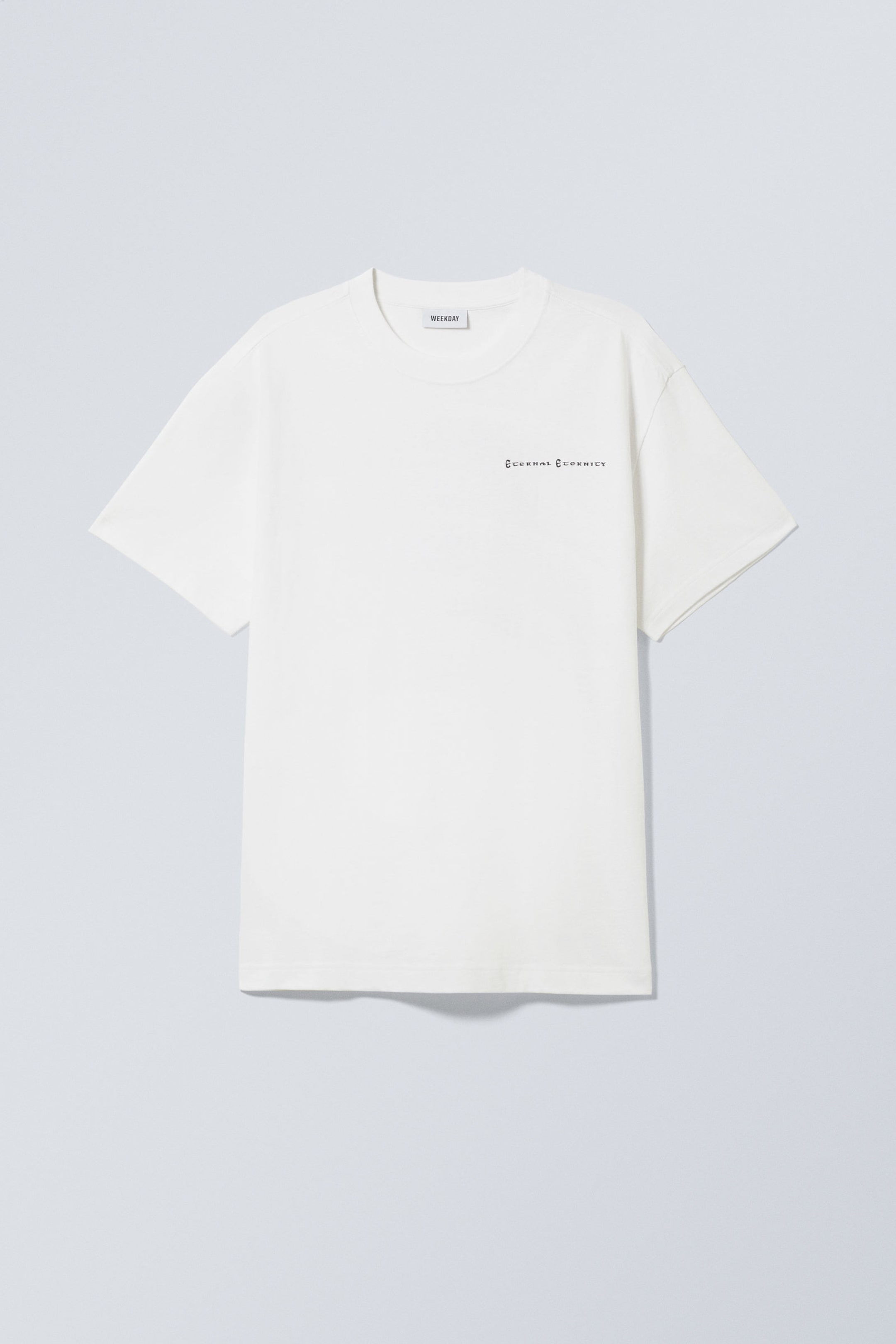 White - Shiny Guy - Oversized Graphic Printed T-shirt - 0