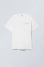 White - Shiny Guy - Oversized Graphic Printed T-shirt - 0