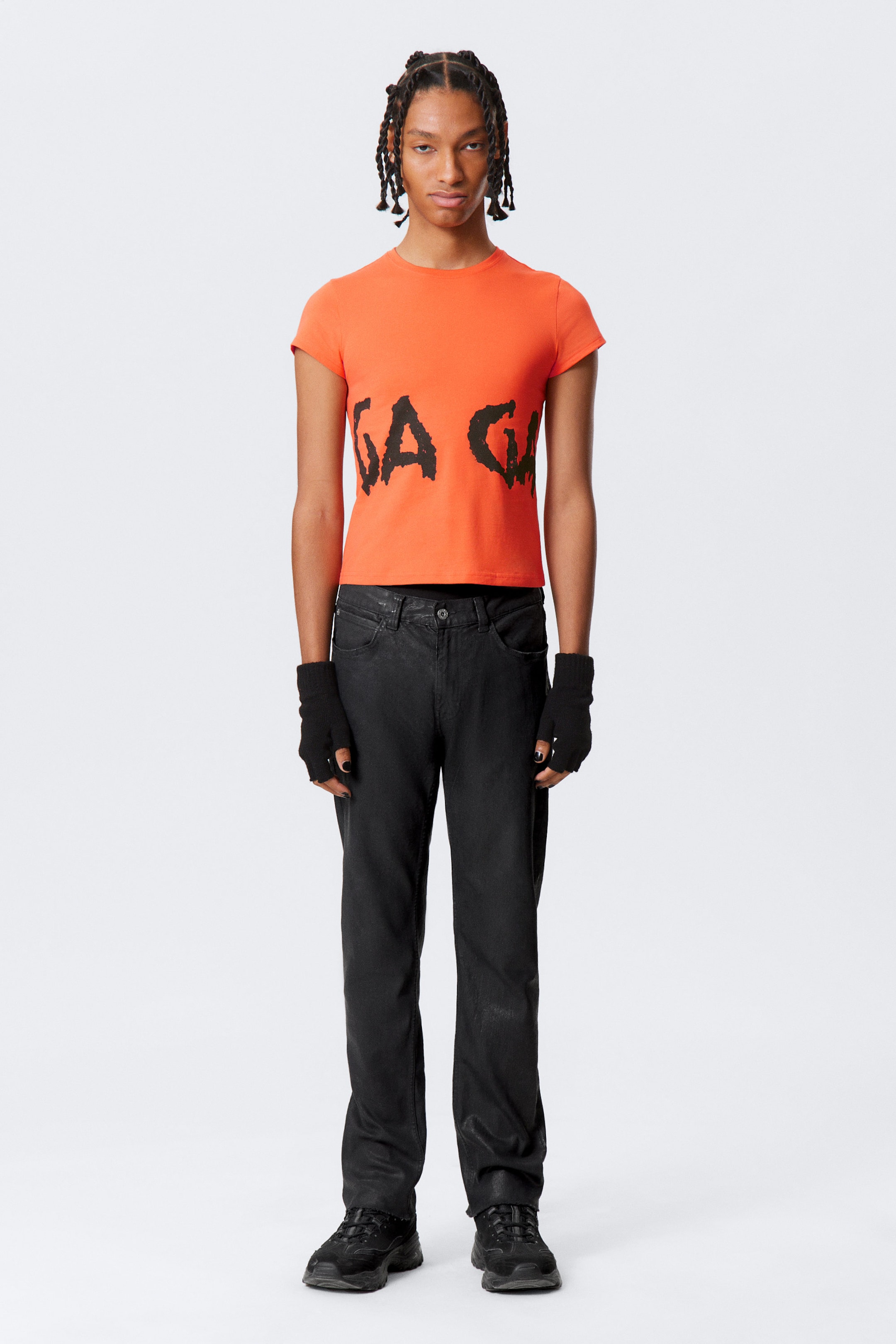 Orange - Lady Gaga Baby Tee - 2