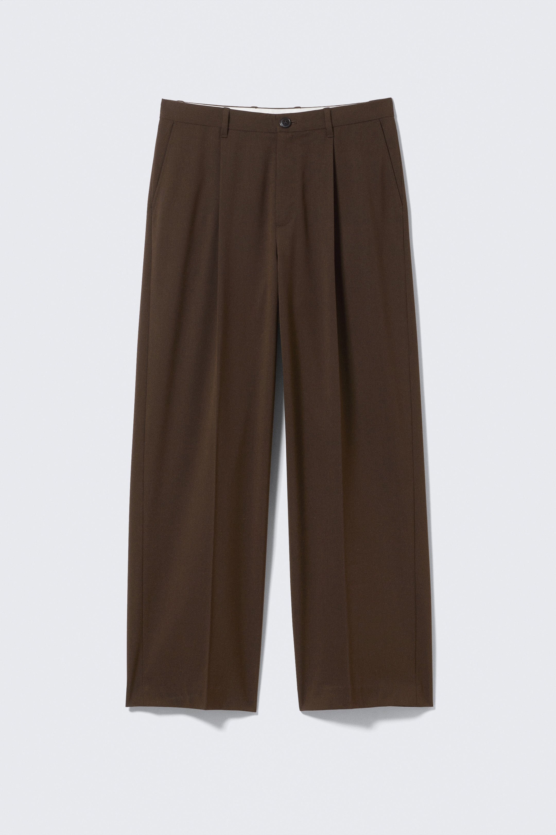 Nagyobb kép megtekintése: Uno Loose Suit Trousers - Sötétbarna - FÉRFI | H&M HU 4