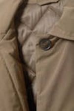 Beige/Khaki - Gefütterter Car Coat in Oversized-Passform - 1
