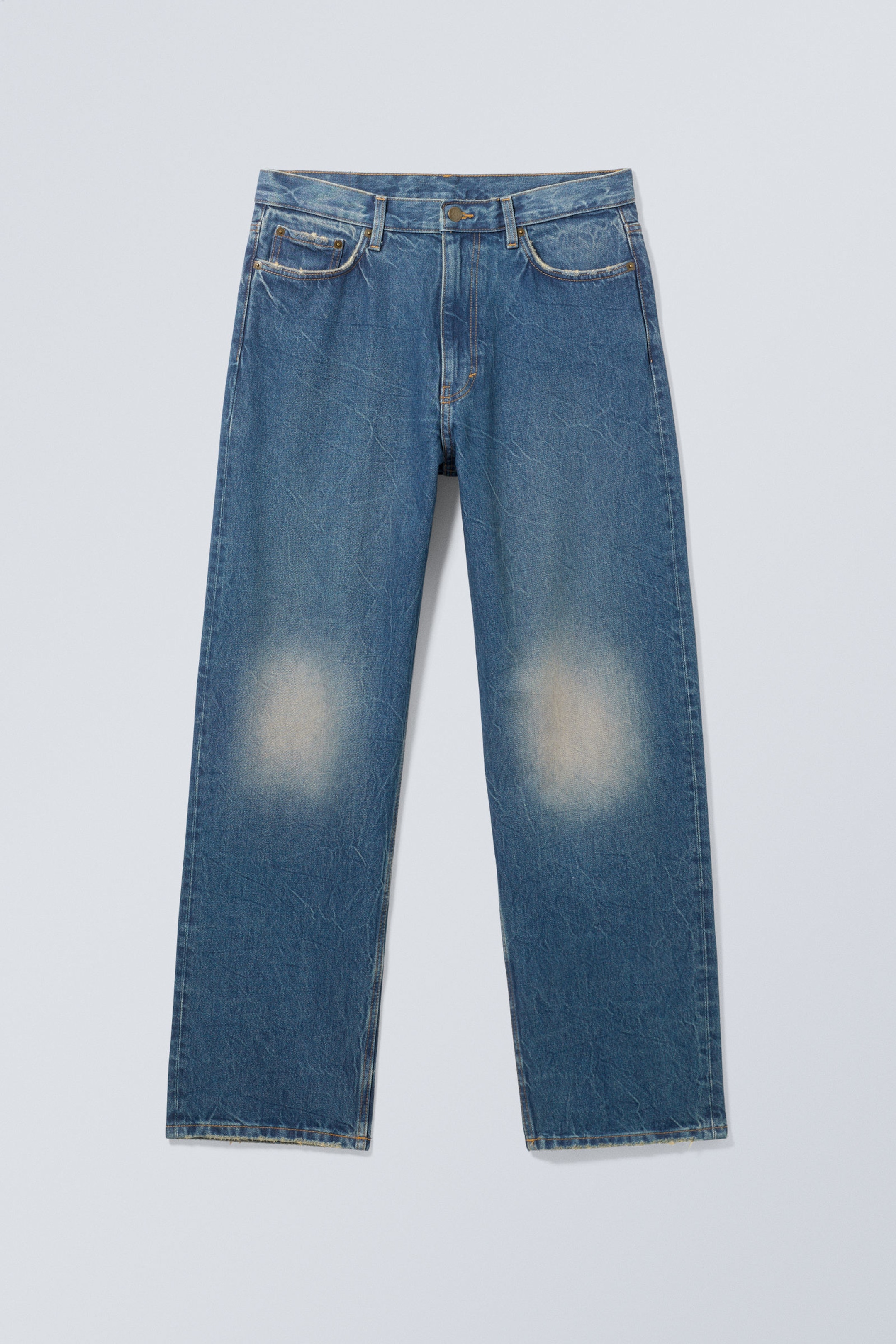 Blue Era – Middelblauw - Galaxy Loose Straight Leg Jeans - 1