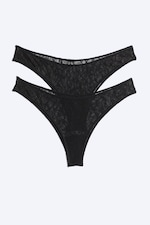 Black Lace - 2-pack lace brazilian - 0