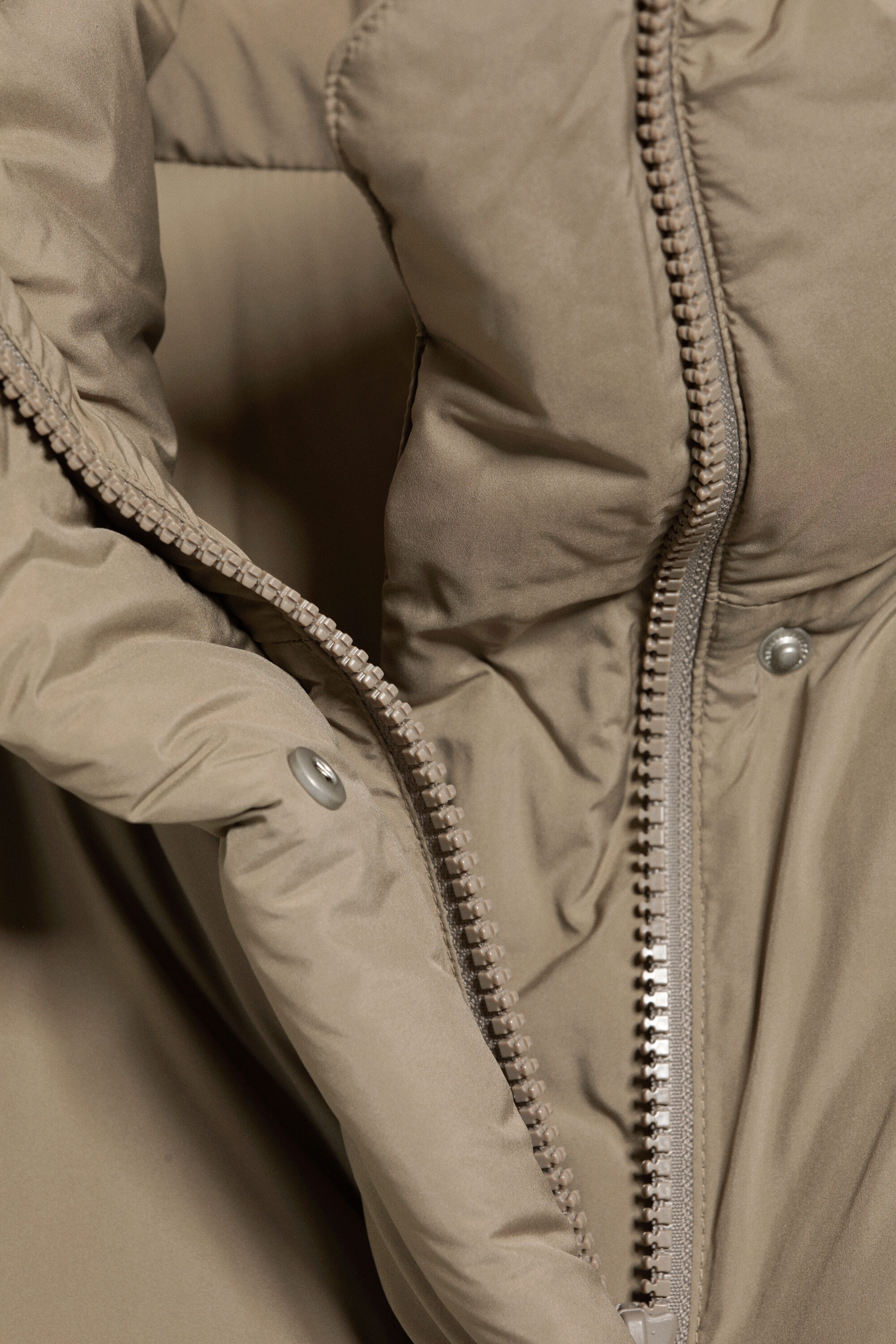Zacht taupe - Clean pufferjack - 2