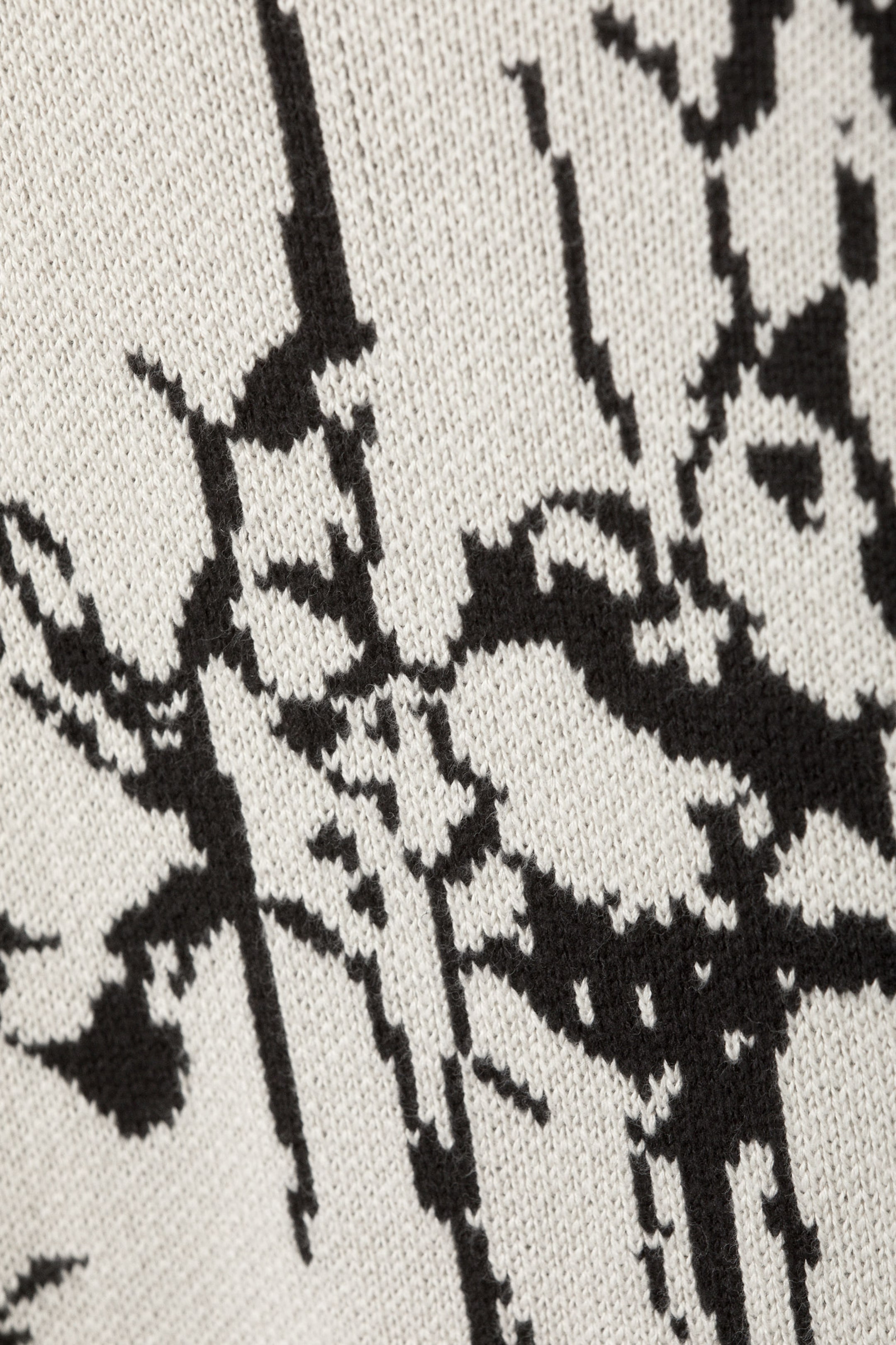 Light Mole - Organic Spirit - Regular Jacquard Knitted Graphic Sweater - 2
