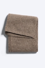 Beige - Wool-Blend Knit Scarf - 2