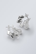 Silver - Bloom Hoop Earrings - 0