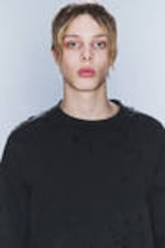Verwaschenes Schwarz - CM x LB Weites Unisex-Sweatshirt im Used-Look - 5
