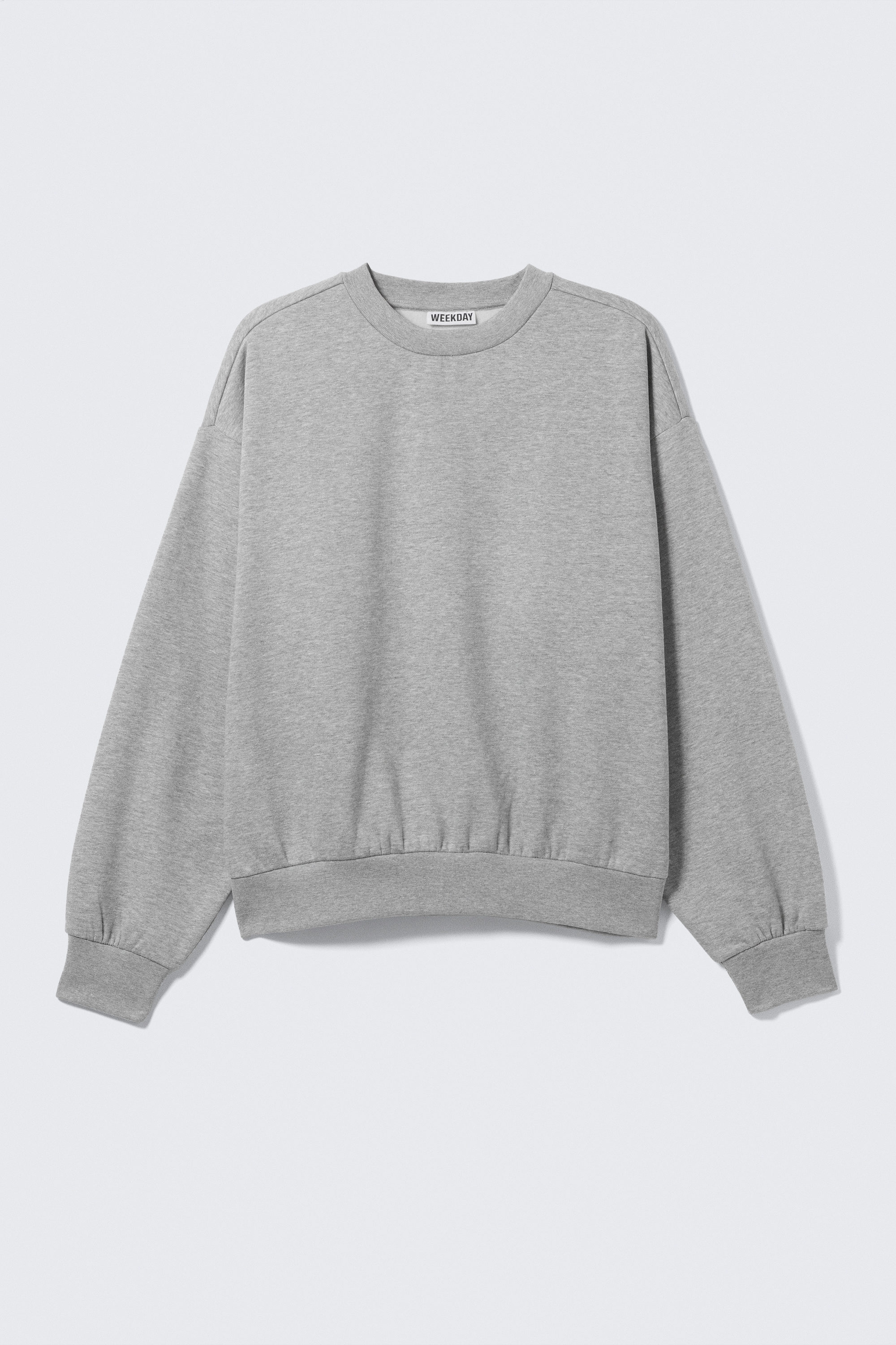 Grey Melange - Loose Fit Sweatshirt - 3