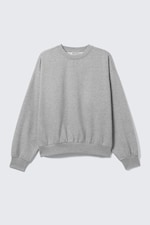 Grau meliert - Sweatshirt mit lockerer Passform - 3