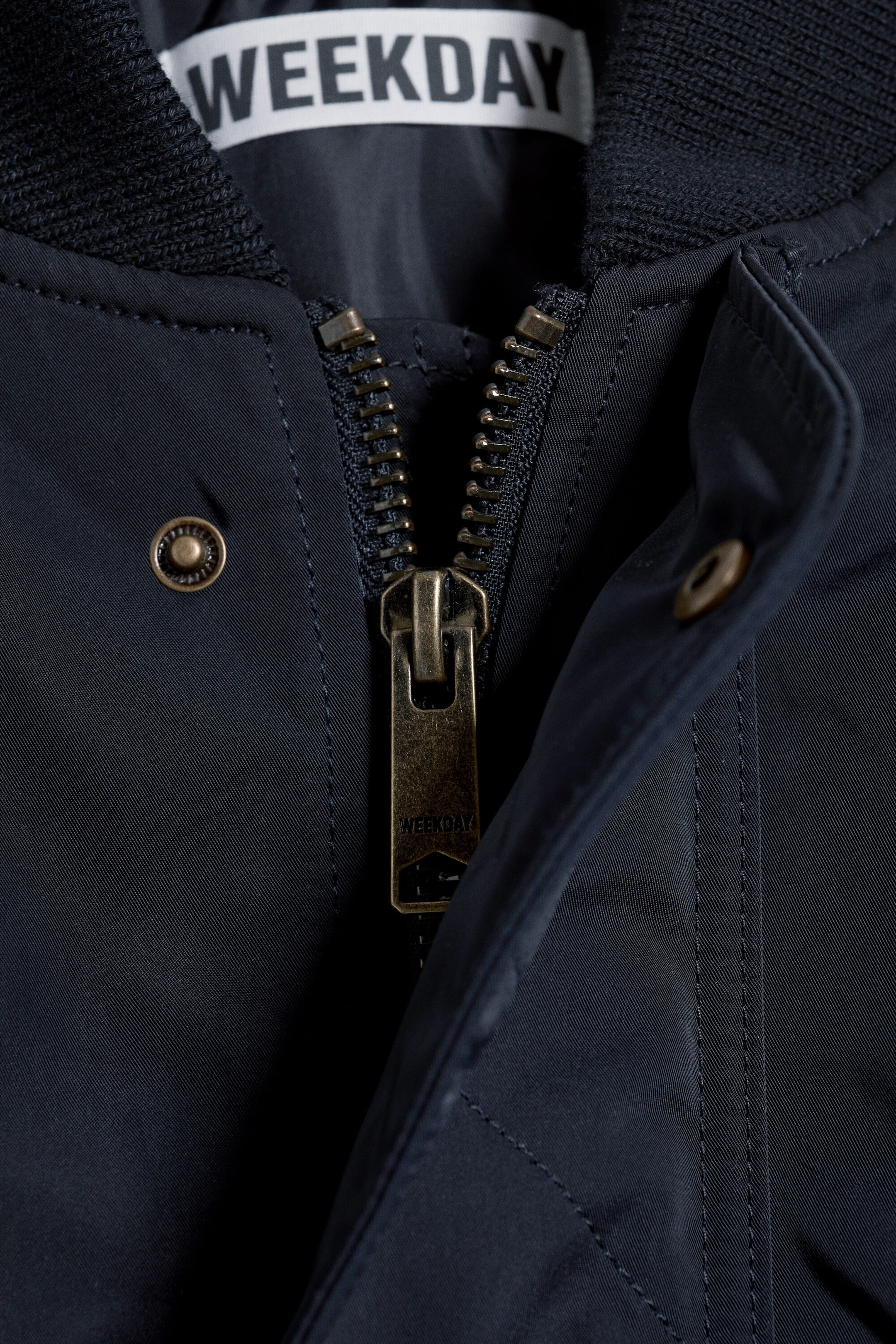 Dark Blue - Relaxed bomber jacket - 5