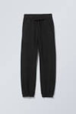 Schwarz - Entspannte Heavyweight-Jogginghose - 0