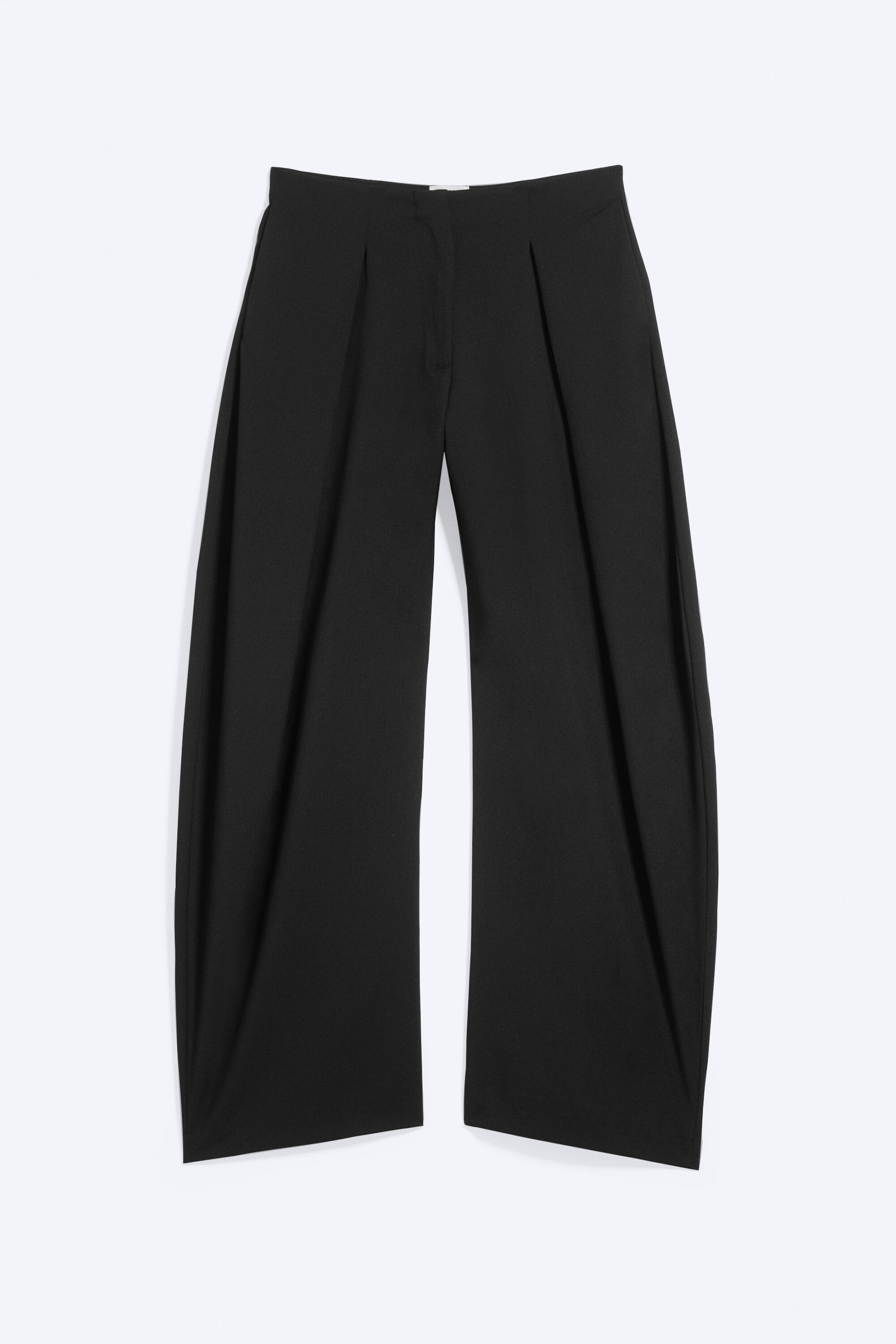 Black - Low rise balloon trousers - 4