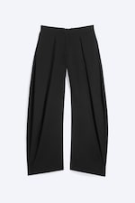 Black - Low rise balloon trousers - 4