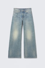 Perseus Blue - Medium Blue - Paz Mid Rise Wide Leg Jeans - 5