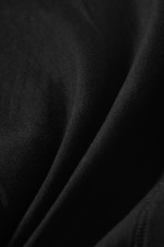 Black - Waisted long-sleeved top - 7