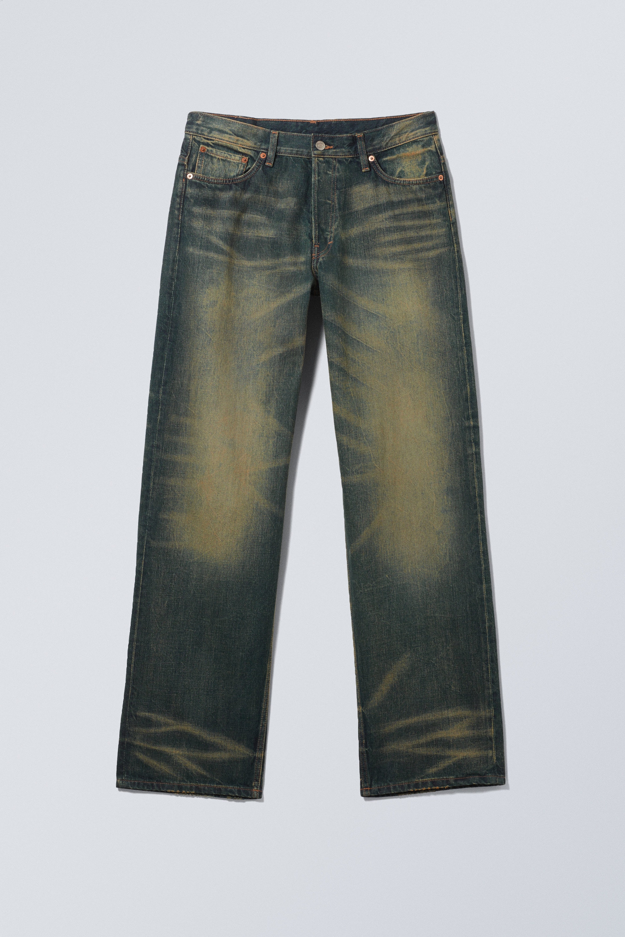 Carson Blue - Middelblauw - Sphere Low Waist Loose Straight Leg Jeans - 1