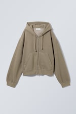 Dusty Mole - Boxy Heavyweight Zip Hoodie - 0