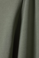 Dusty Khaki Green - Annie Long-Sleeved Boat-Neck Top - 1