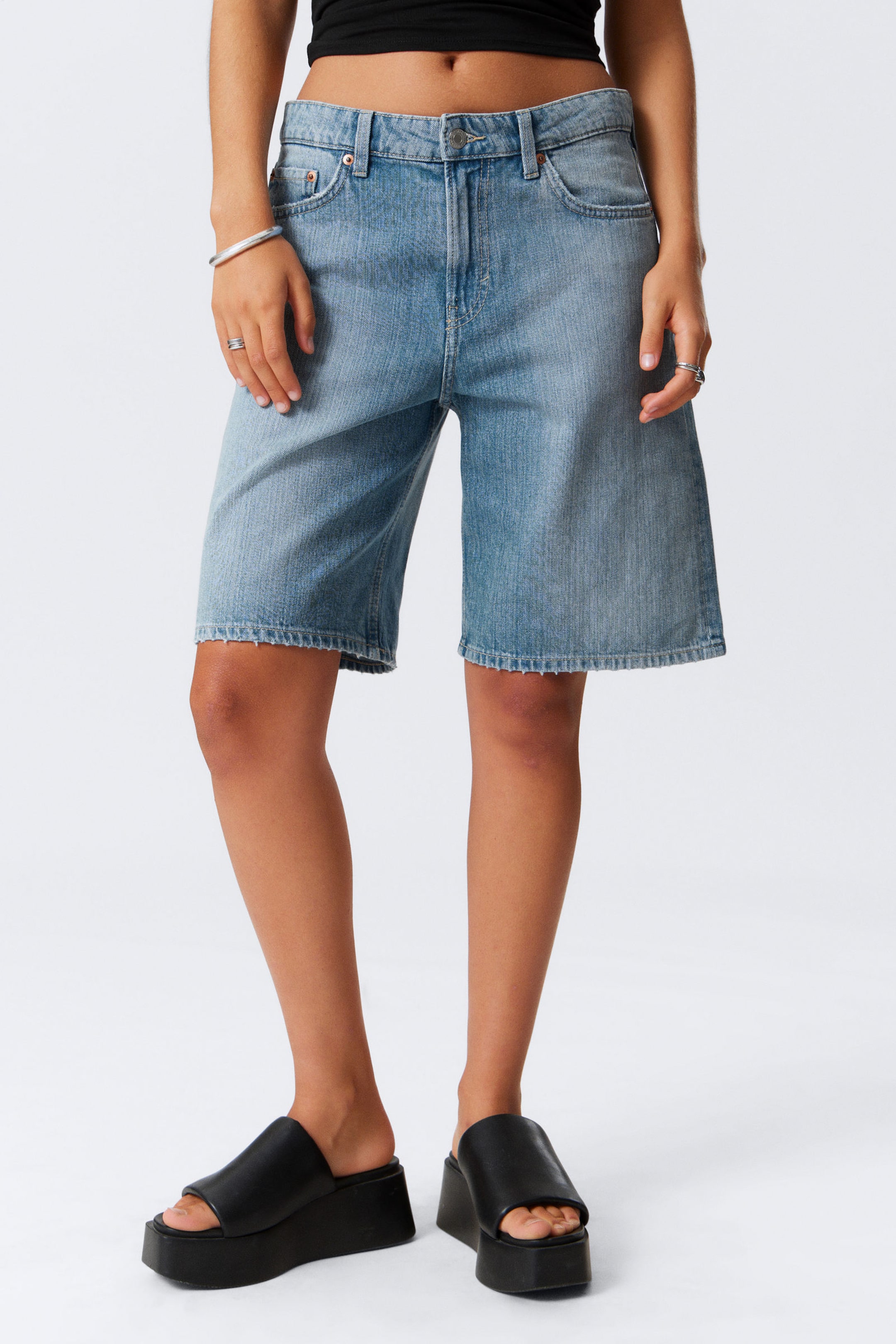 #79829D - Monterey Low Rise Denim Shorts - 2