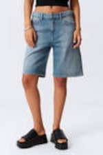 Blue Fade - Mittelblau - Monterey Low Rise Denim Shorts - 1