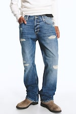 Blue Mist - SPACE MID RISE RELAXED STRAIGHT JEANS - 2