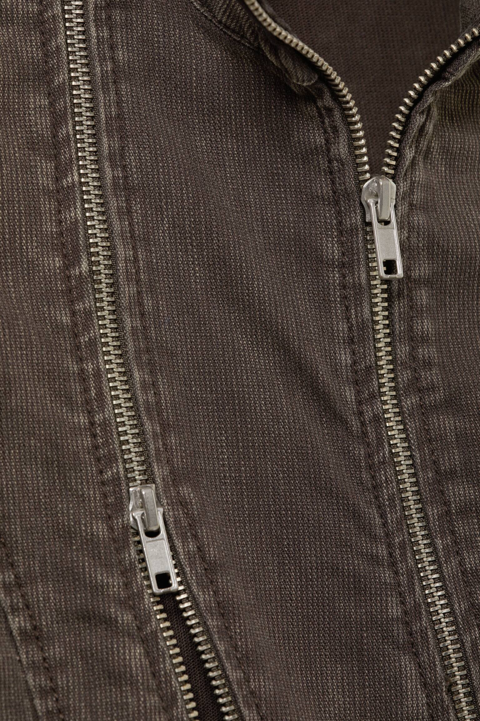 Slim Curvy Zip Mini Kjole - Mørkegrå - 3