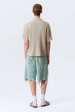 Dusty Mole - Knitted Short-Sleeved Button-Up Shirt - 3